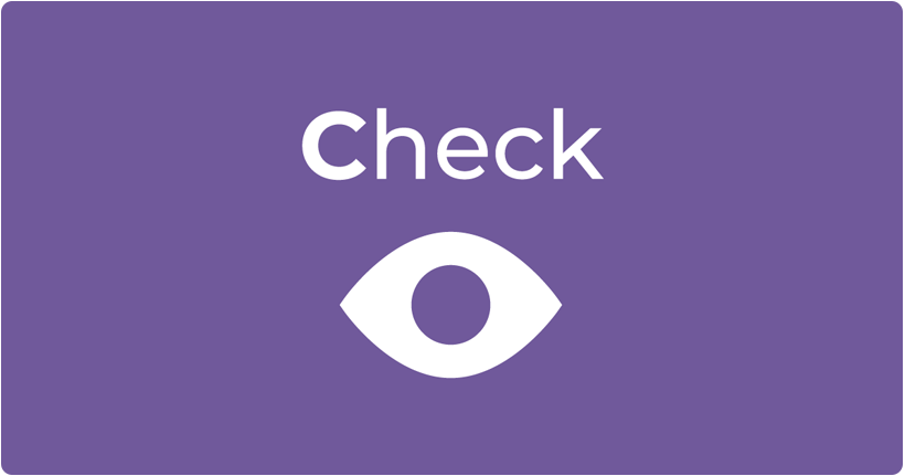 Text reads Check for Check and Chat about online safety with an eye icon.